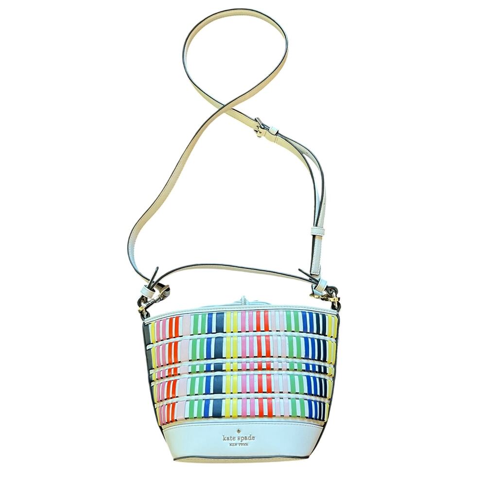 Kate Spade, Woven Multi Color Pippa bag, shoulder and hand bag, preowned